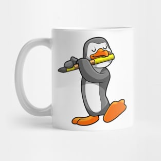 Penguin at Music with Flute Mug